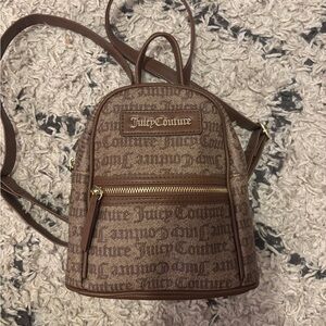 Juicy Couture Brown Monogram Backpack